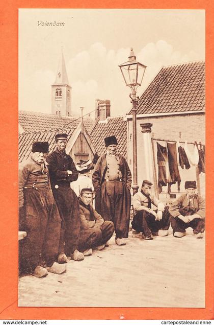 5933 ◉ VOLENDAM Noord-Holland ◉ Groep Volendamse mannen in klederdracht 1910s WEENENK SNEL den Haag Vol. 60