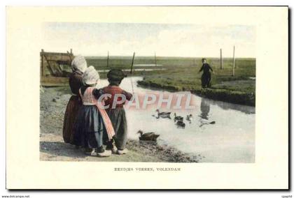 CPA Voeren Volendam Enfants Folklore