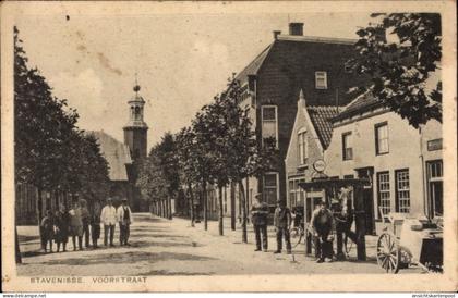 CPA Stavenisse Zeeland Niederlande, Voorstraat, Shell Tankstelle