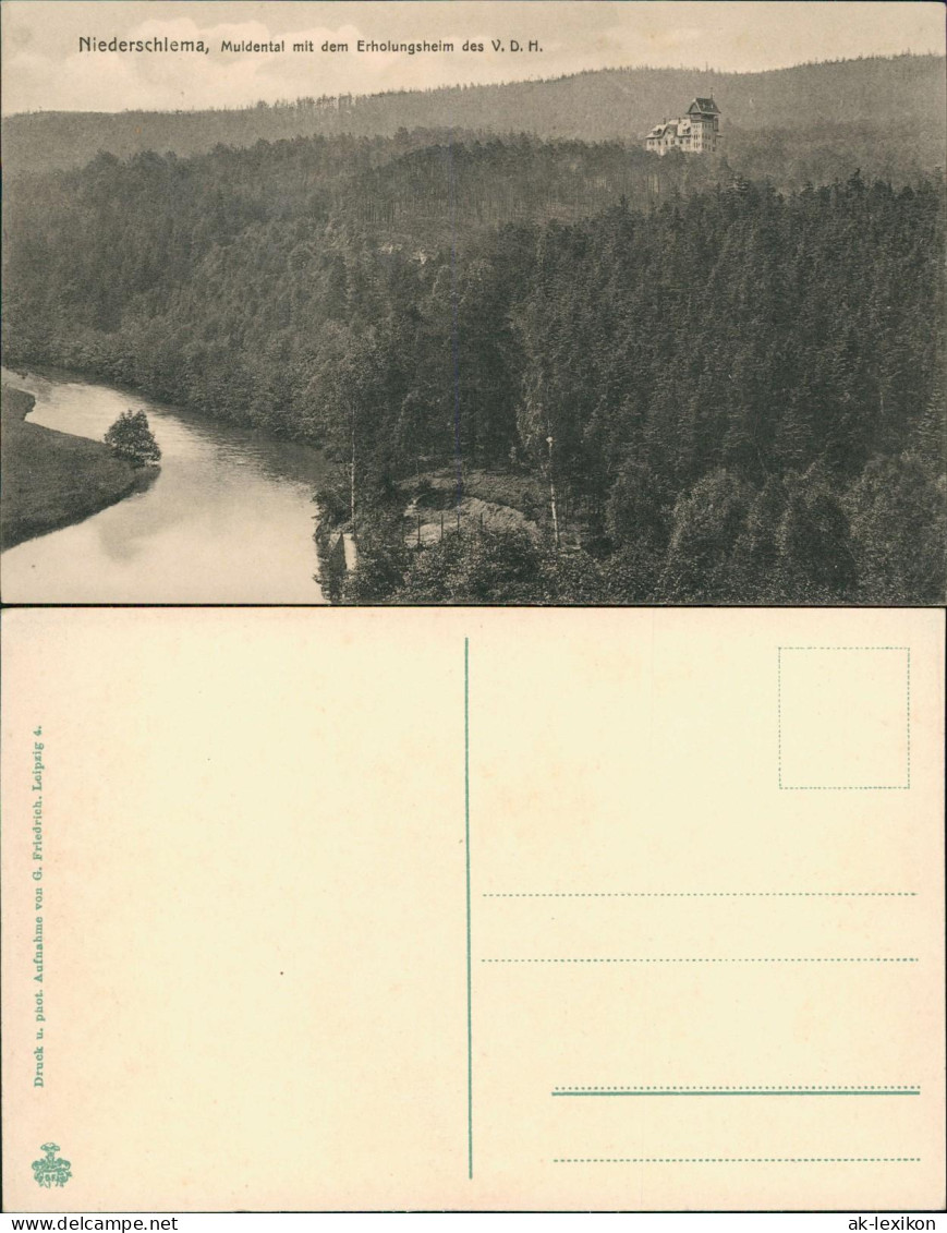 Niederschlema-Bad Schlema Muldental mit dem Erholungsheim des V. D. H. 1912