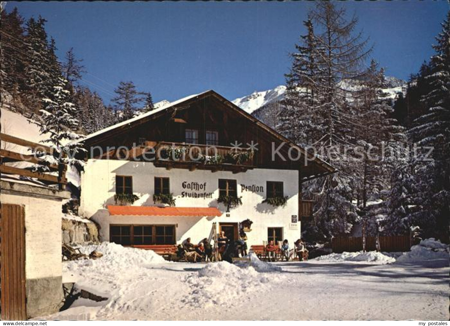 Niederthai Umhausen Tirol Gasthaus Pension Stuibenfall