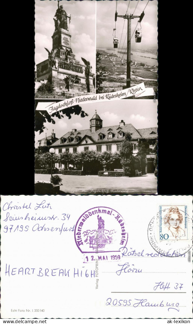 Niederwald Waldhotel Jagdschloss Niederwald, National- 1955