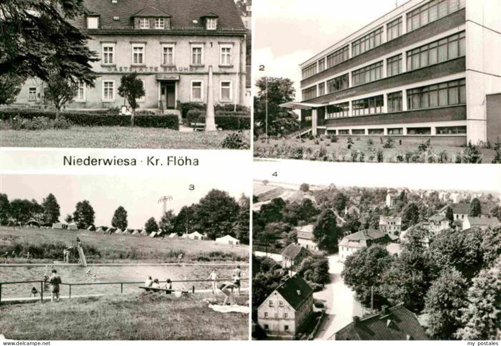 Niederwiesa HO Gaststaette Brauhof Wilhelm Pieck Oberschule Campingplatz