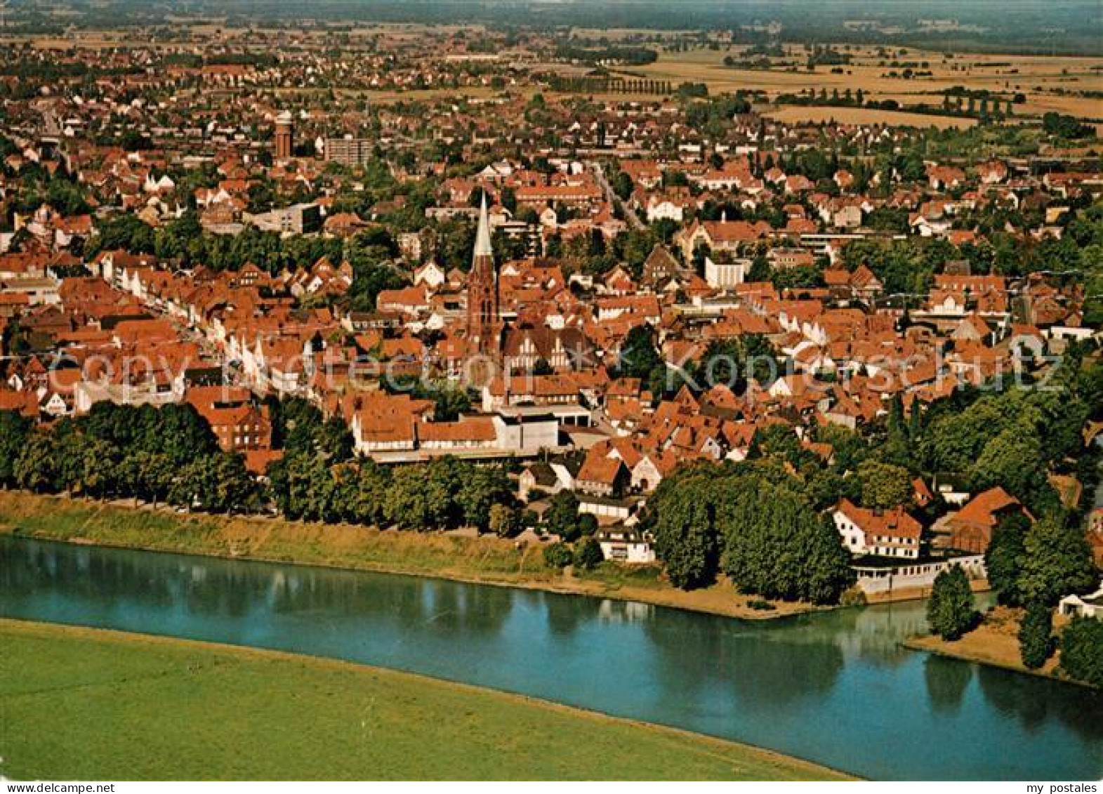 Nienburg Weser Fliegeraufnahme