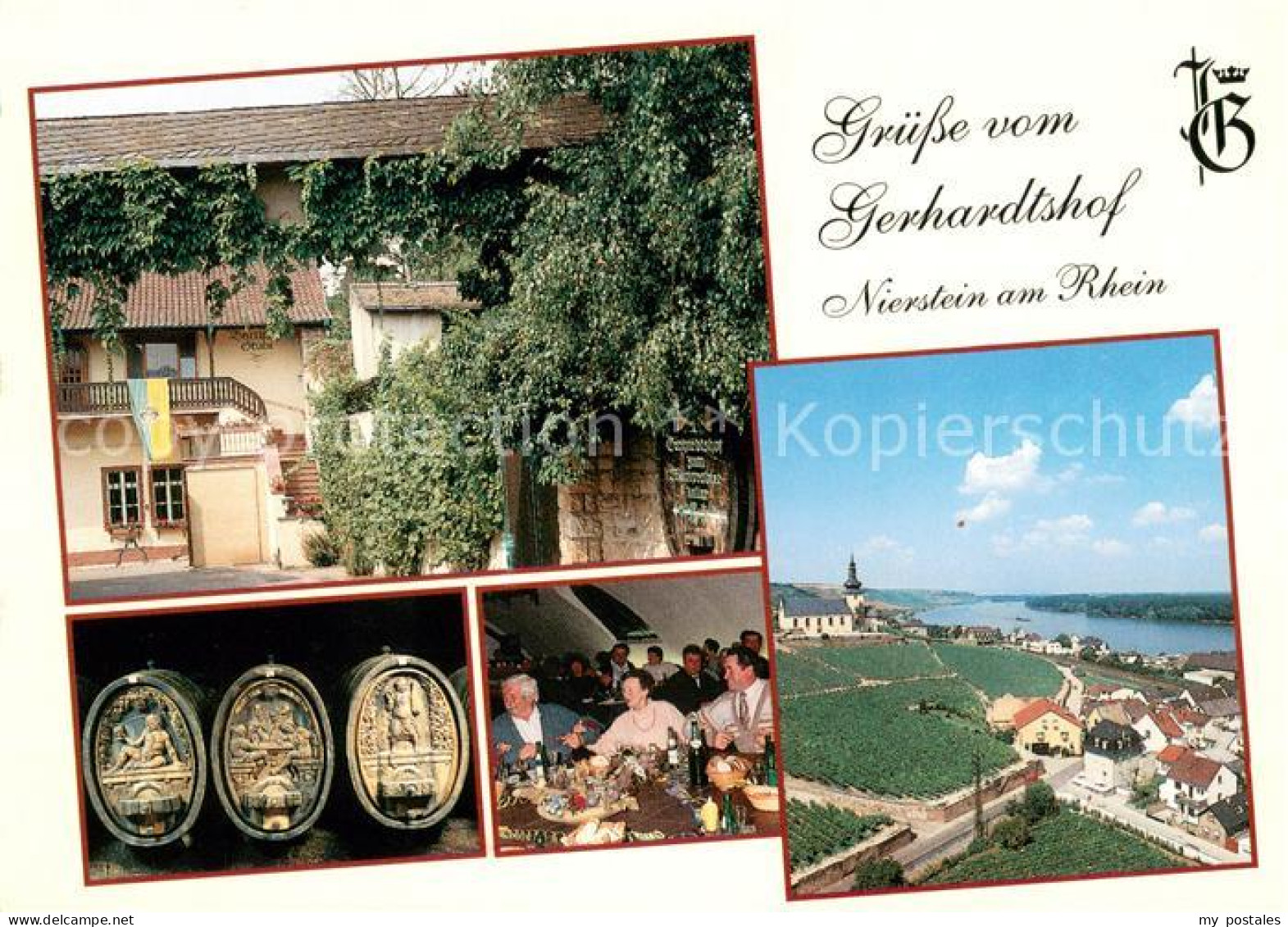 Nierstein Rhein Gerhardtshof Gaststube Faesser Rheinpartie
