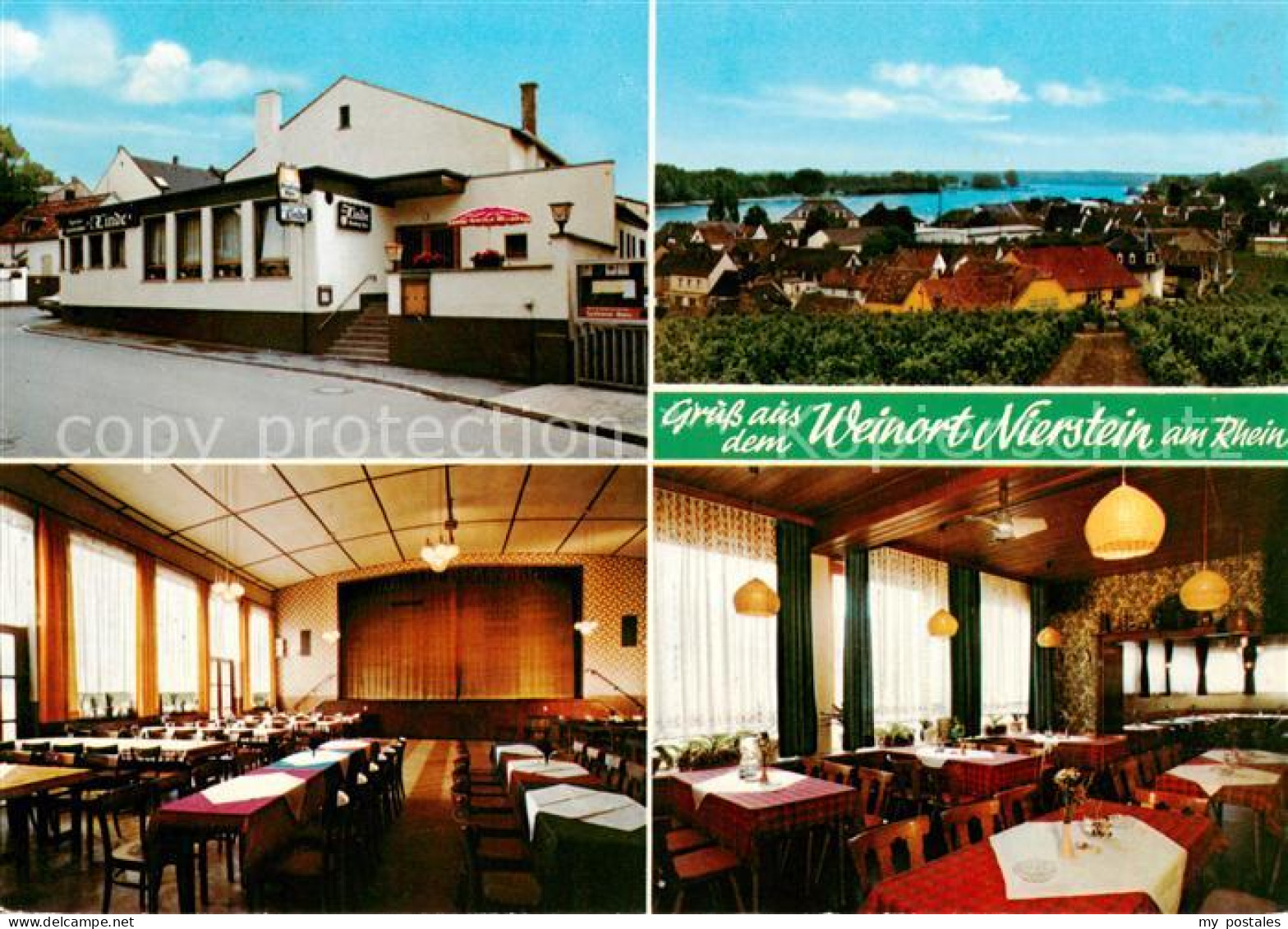 Nierstein Rhein Restaurant Zur Linde Festsaal Gastraum Panorama