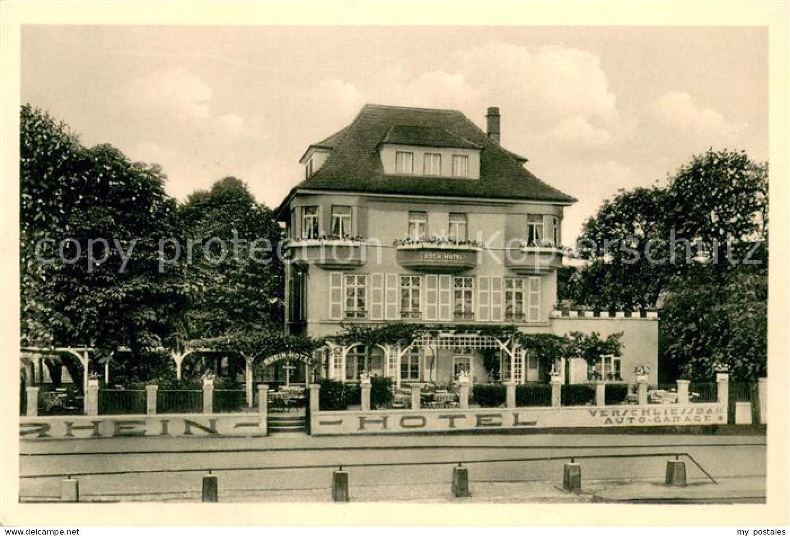 Nierstein Rhein Rhein-Hotel Aussenansicht