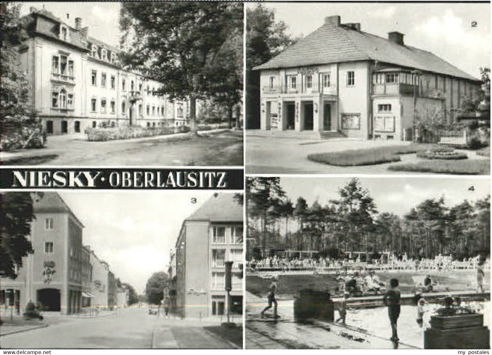 Niesky Krankenhaus Platz Bad x 1981
