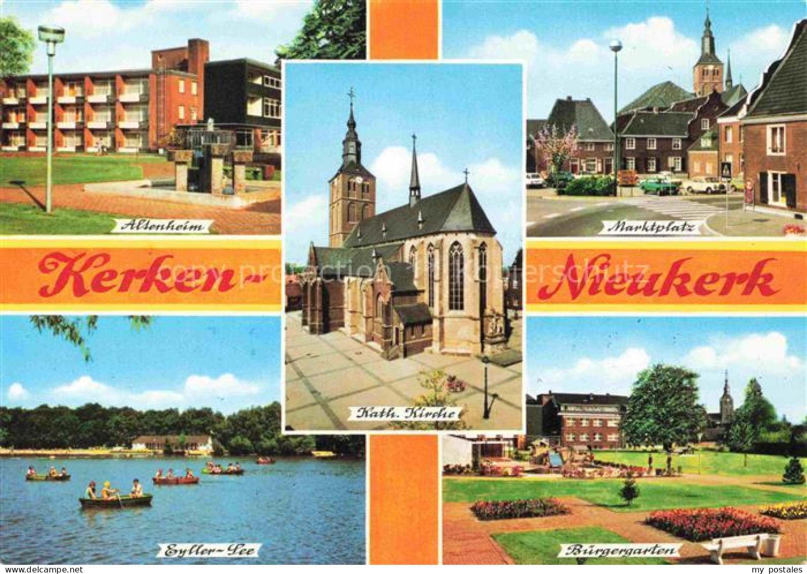Nieukerk Kerken Kleve NRW Altenheim Kath Kirche Marktplatz Buergergarten Eyller