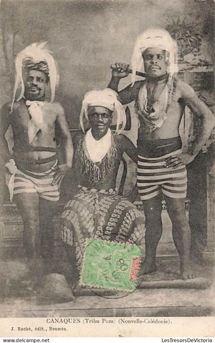 [-35%] CPA NOUVELLE CALEDONIE - canaques - tribu Pam - J Raché editeur -