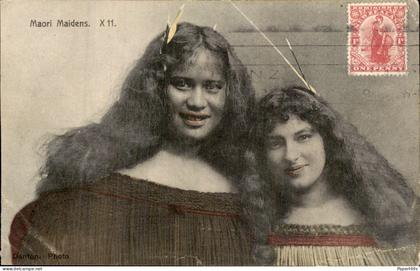 Nieuw-Zeeland New Zealand - Maori Maidens. X 11.