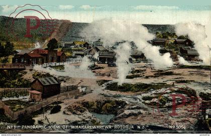 OCEANIA. NUEVA ZELANDA. Whakarewarewa Rotorua, Panoramic View