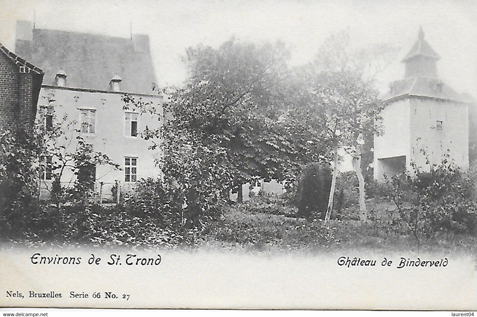 NIEUWERKERKEN. BINDERVELD. ENVIRONS DE SINT TRUIDEN. LE CHATEAU DE BINDERVELD. NELS SERIE 66 N°27