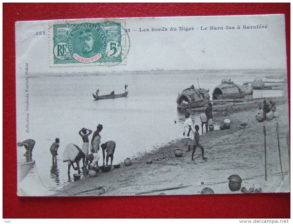 NIGER *- LES BORDS DU NIGER - LE BARA - ISA A SARAFERE - BELLE ANIMATION .