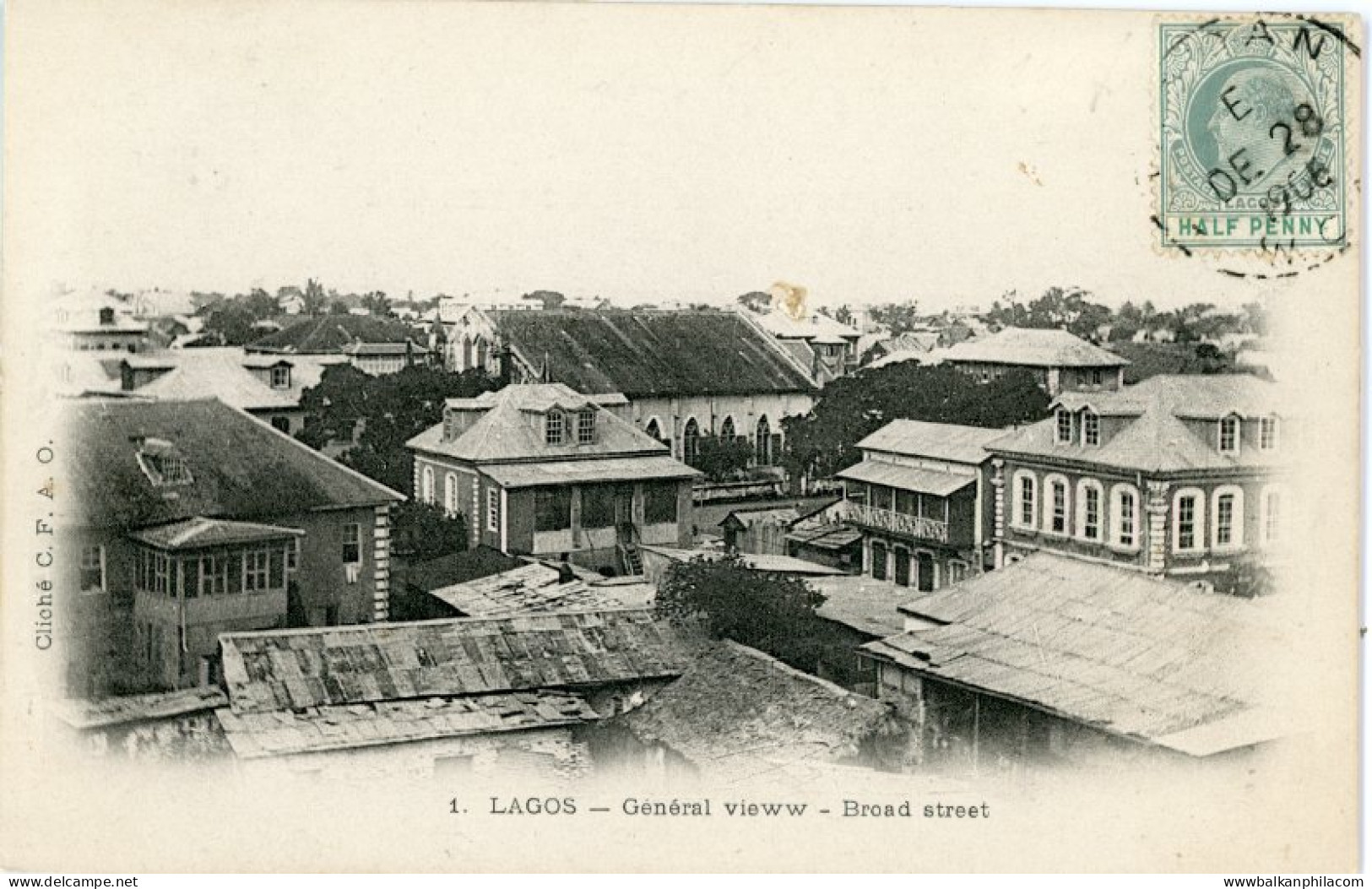 Nigeria Lagos Broad Street 1906