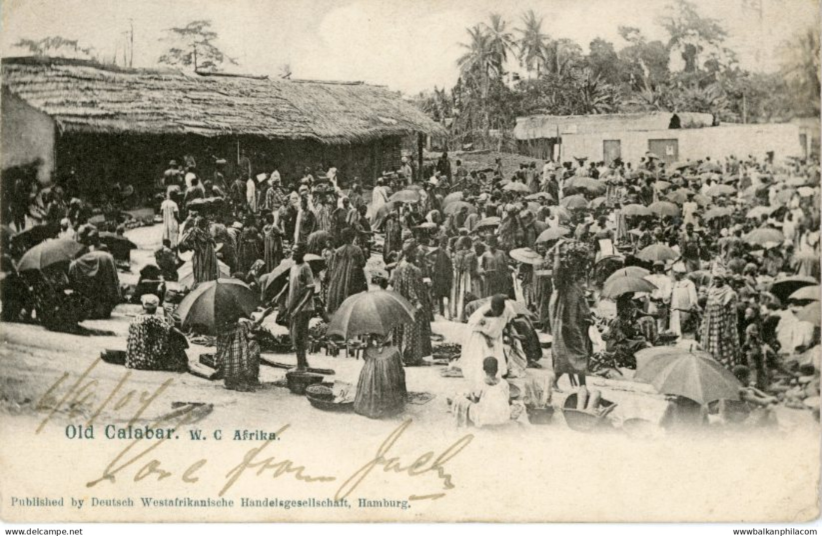 Nigeria Old Calabar 1907 to England