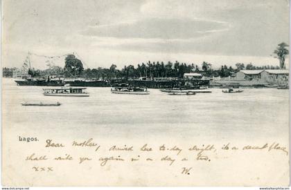 Nigeria Lagos 1911 postcard to London