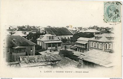 Nigeria Lagos Broad Street 1906