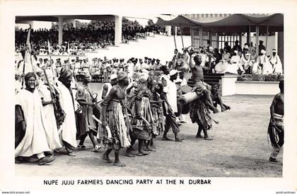 Nigeria - LAGOS - Nupe Juju farmers dancing party at the Nigeria Durbar - REAL PHOTO - Publ. Unknown