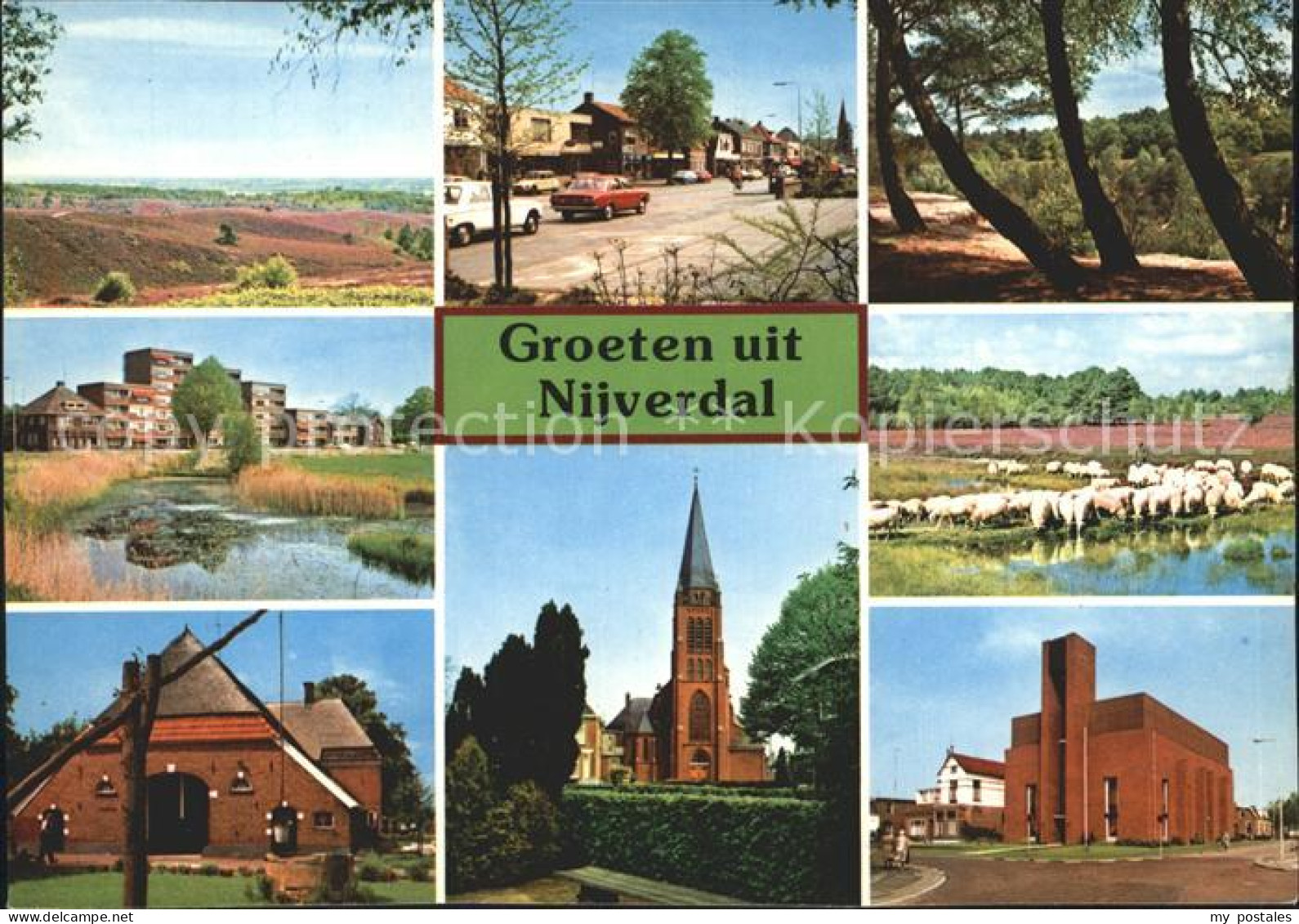 Nijverdal Berg Grotestraat Nabij Ravijn Kolk Schaapskudde Oude Boerderij Kerk