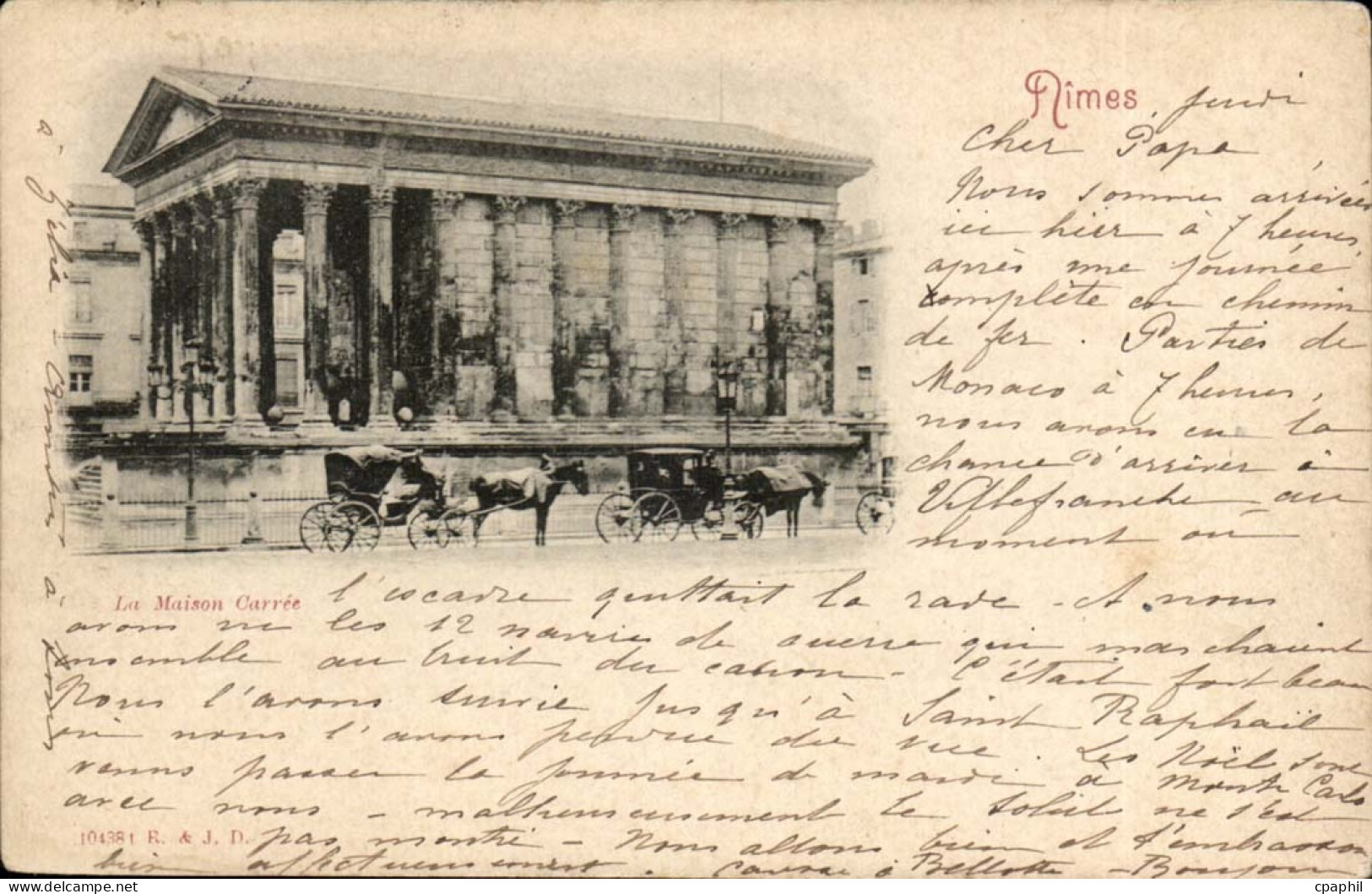 Nimes - La Maison Carree - CPA