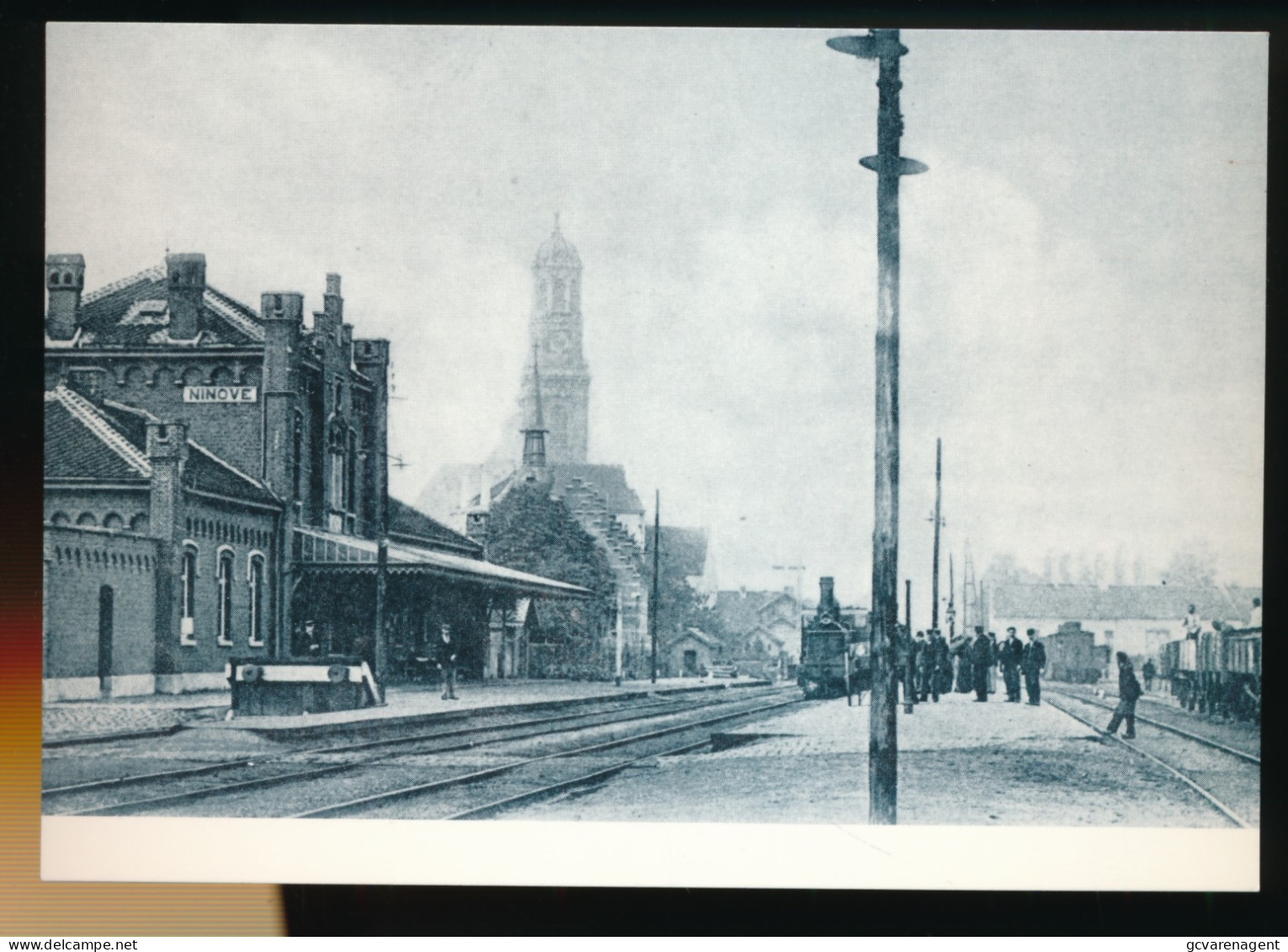 NINOVE    HET STATION   + -  1900=  UITGAVE DOCUMENTATIECENTRUM DE MONT - NINOVE