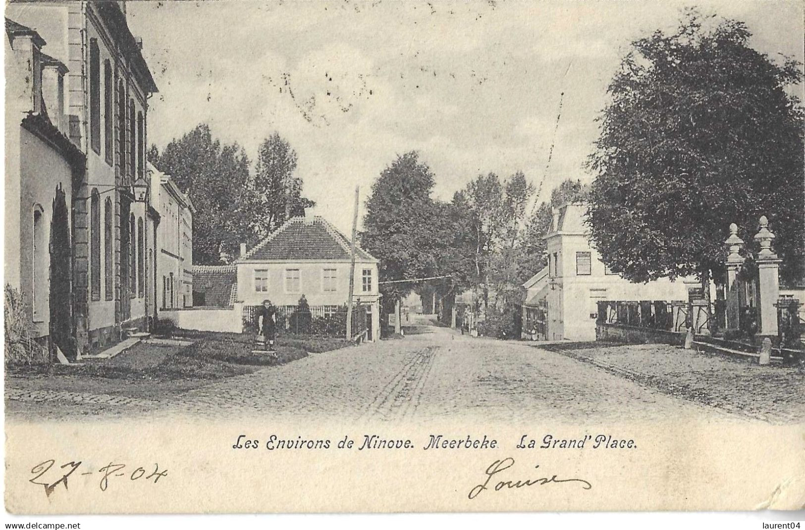 NINOVE. MEERBEKE. LES ENVIRONS DE NINOVE.  LA GRAND PLACE.  ANIMATION..jpg