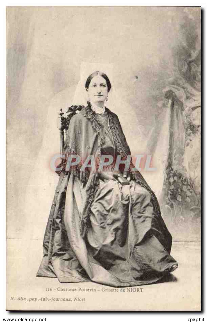 Niort - Grisette de Niort - Costume Poiterin - CPA