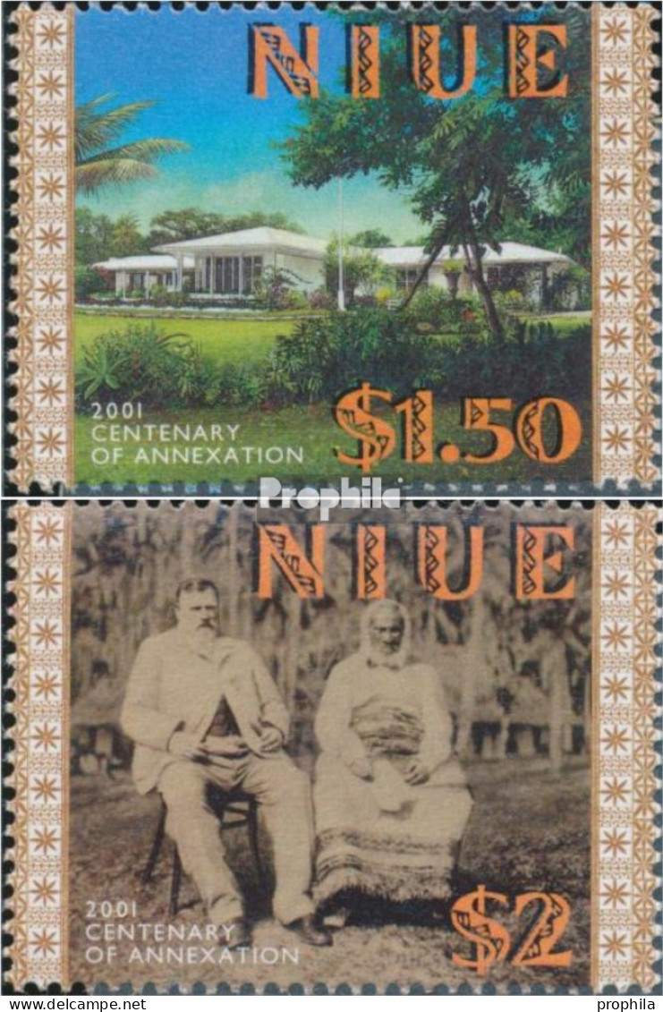 Niue 966-967 (kompl.Ausg.) postfrisch 2001 Annexion Niues durch Neuseeland