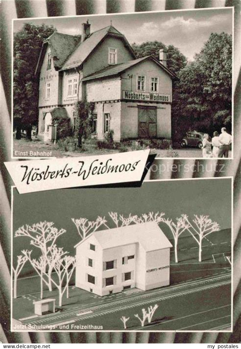 Noesberts-Weidmoos Grebenhain Vogelsbergkreis Hessen Einst Bahnhof Schulungs- un