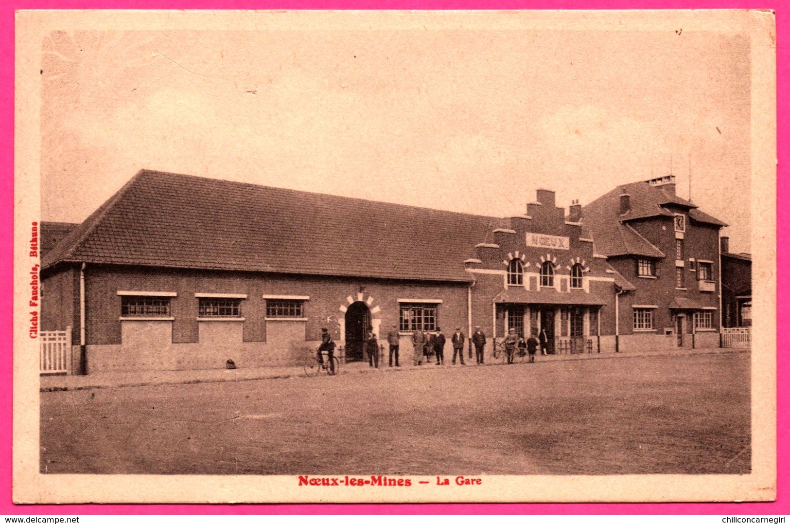 Noeux les Mines - La Gare - Animée - Edit. Cliché FAUCHOIS