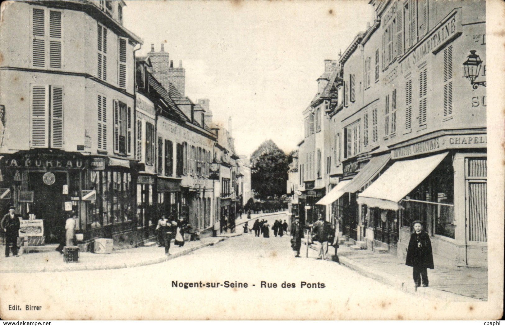 Nogent sur Seine CPA Rue des ponts