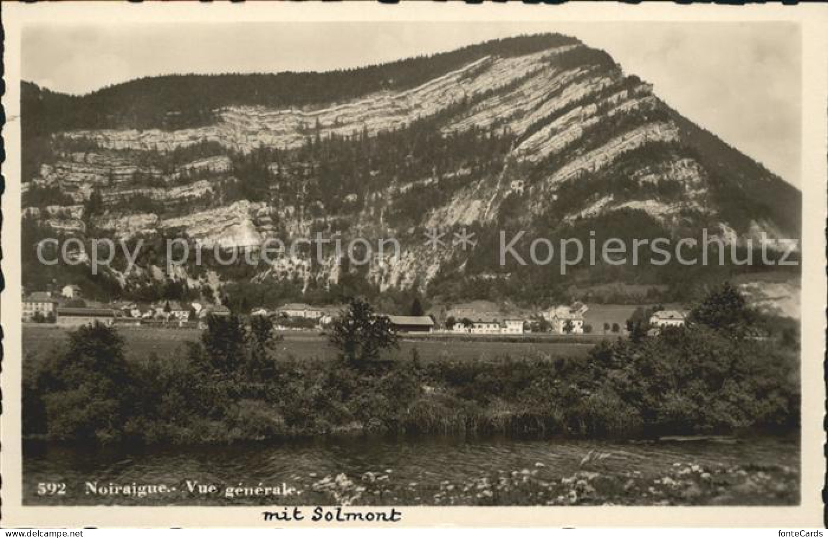 Noiraigue Vue generale