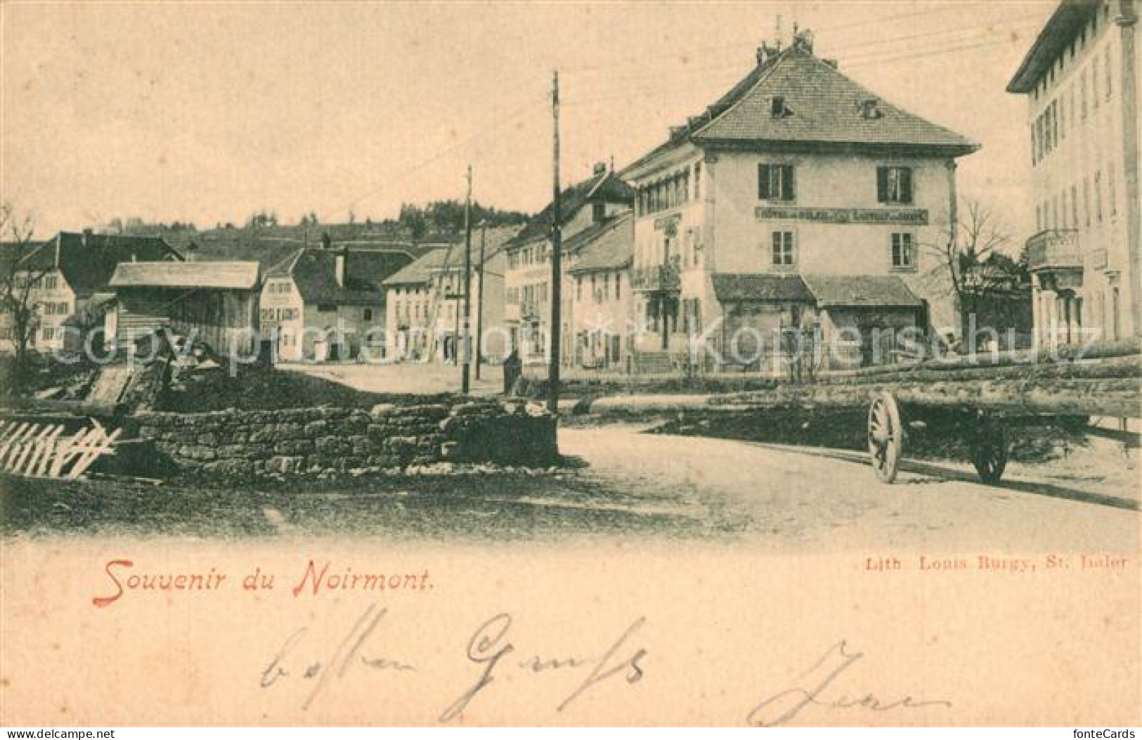 Noirmont Franches-Montagnes Le Ortsansicht