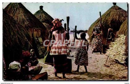 Afrique - Africa - L Afrique en Couleurs - Pileuses - Women Grinding - CPA