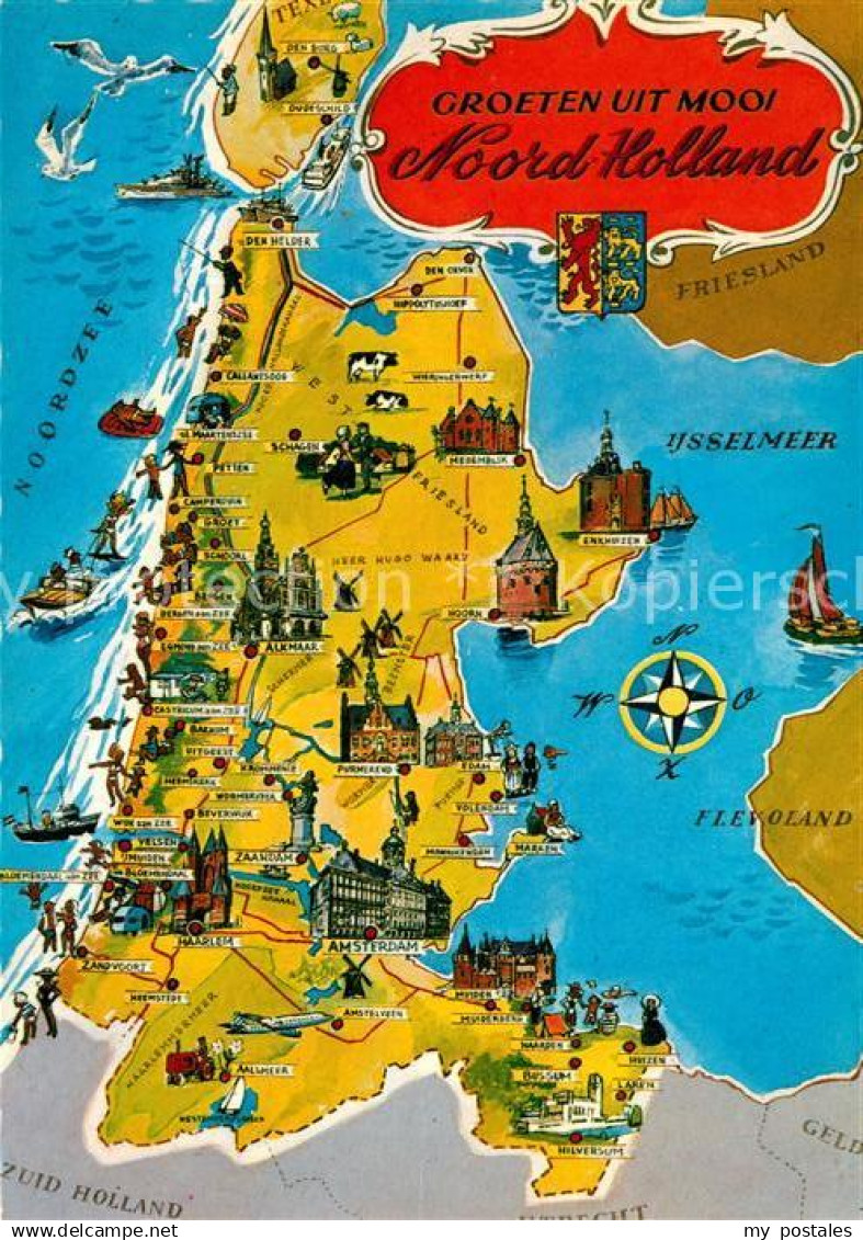 Noord Holland Landkarte