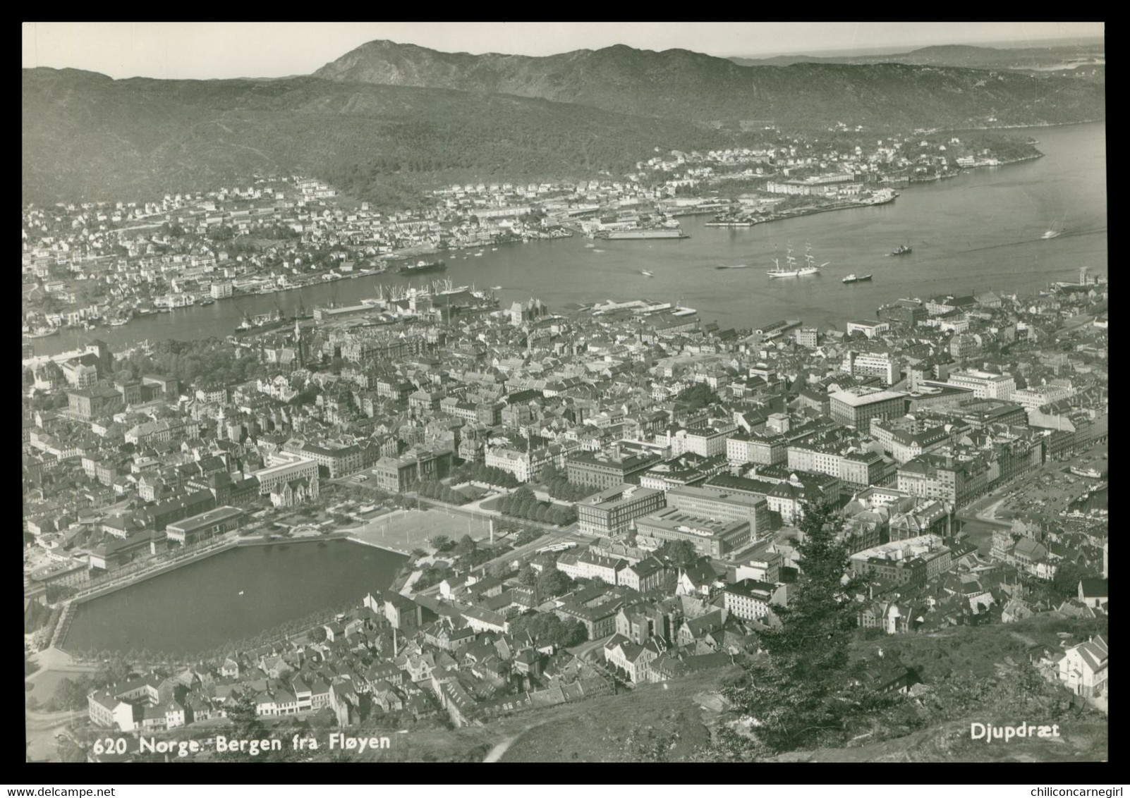 Noorwegen - Norway - Norge - Nordfjord - Bergen fra Floyen - Edit. DJUPDRAET