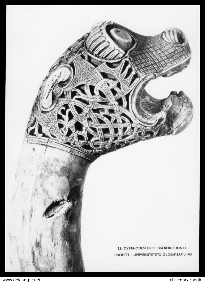 Noorwegen - Norway - Norge - Nordfjord - Dyrehodestolpe Osebergfunnet - Edit. UNIVERSITETETS OLDSAKSAMLING