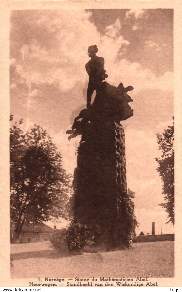 Noorwegen - Standbeeld van den Wiskundige Abel