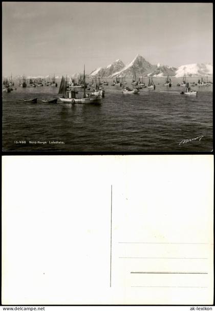 Norwegen Norge Norwegen Nord-Norge Lofotfiske Fischerboot Flotte 1960