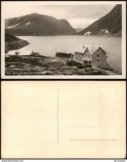 Norwegen Norge Norwegen Parti ved Djupvasshytta Fjord Norway 1920