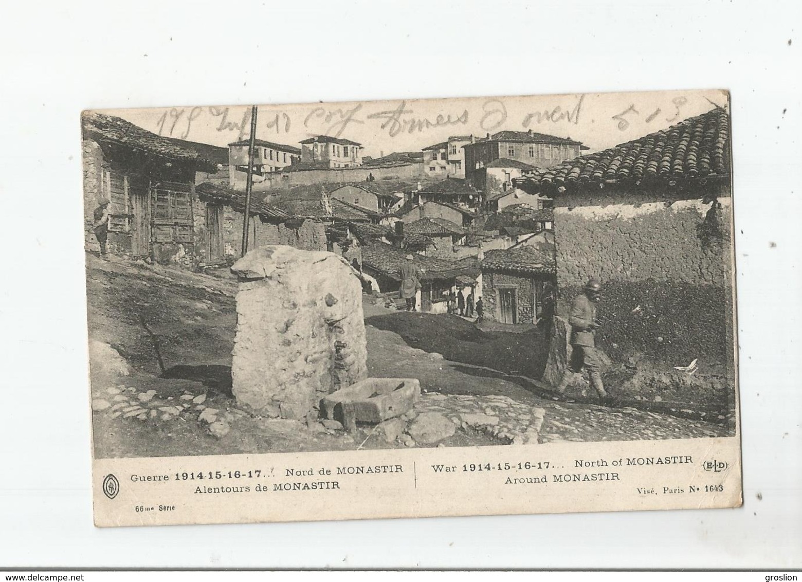 NORD DE MONASTIR (BITOLA MACEDOINE ) GUERRE 1914 15 16 17 ALENTOURS DE MONASTIR