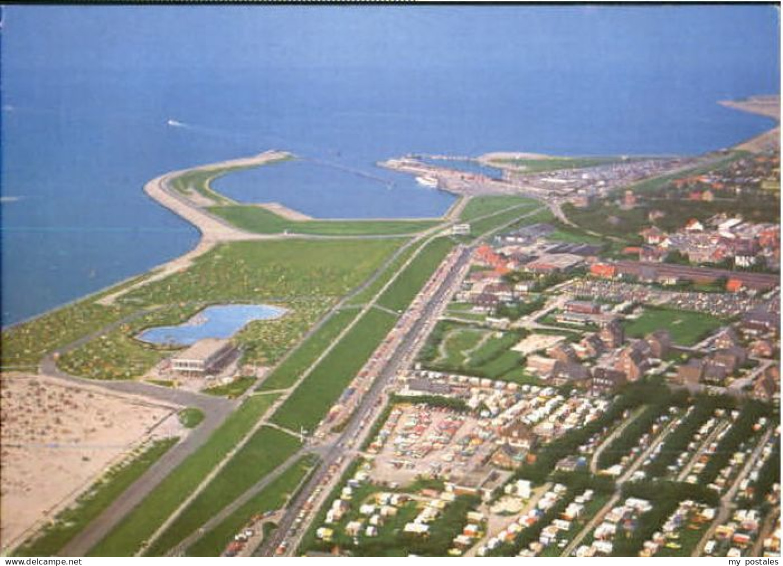 Norden Ostfriesland Norden Fliegeraufnahme x 1988