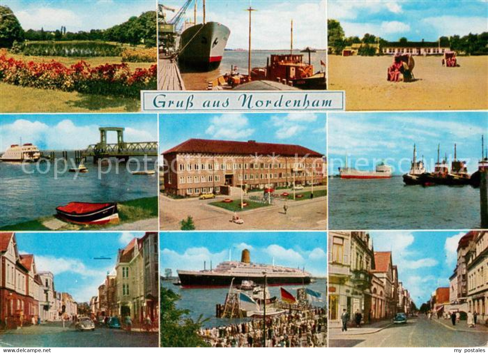 Nordenham Wesermarsch Niedersachsen Park Ozeandampfer Schiffsanleger Schloss Ort