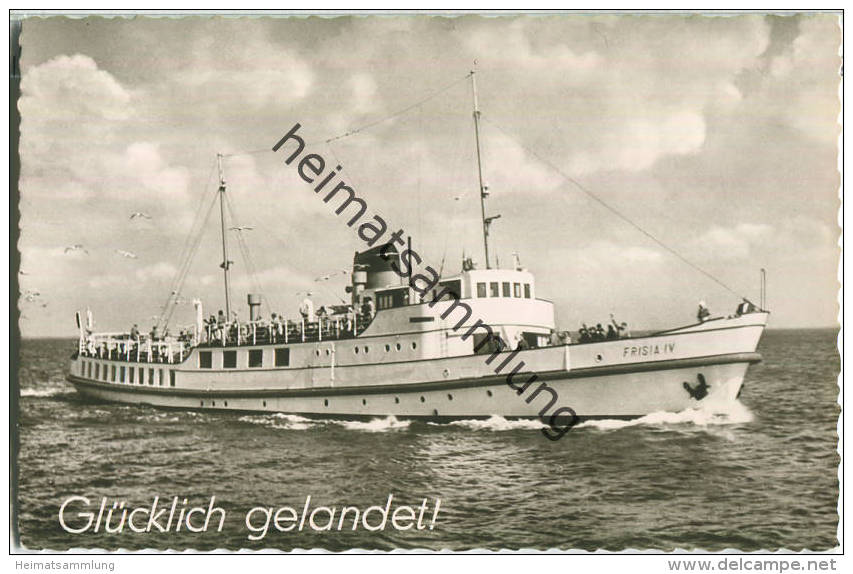 Norderney - Fahrgastschiff Frisia IV - Foto-Ansichtskarte - Verlag Dreher & Wyrwich Norderney