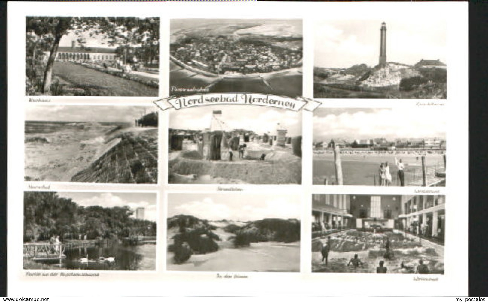 Norderney Nordseebad Norderney Kurhaus Turm Strand Bad Duenen