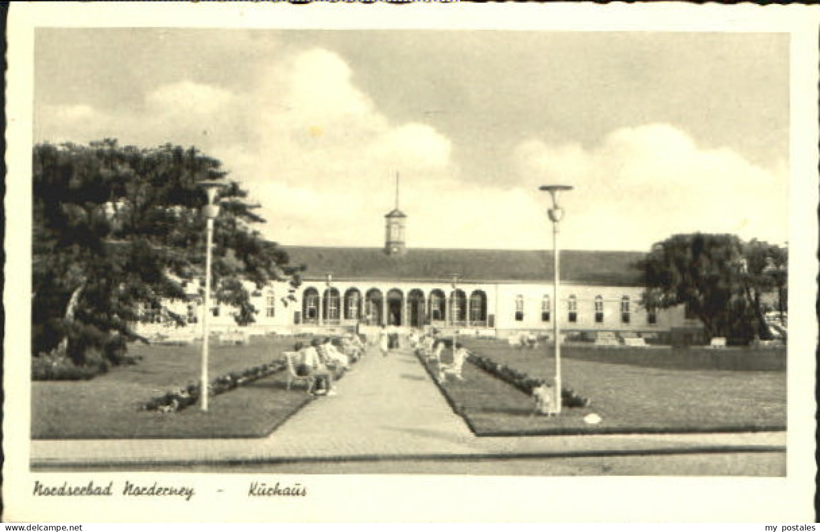 Norderney Nordseebad Norderney Kurhaus ungelaufen ca. 1930