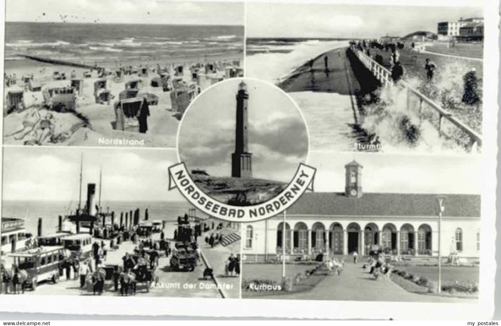 Norderney Nordseebad Norderney Strand Sturmflut Kurhaus