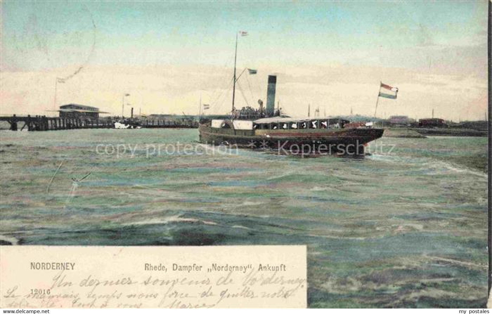 NORDERNEY Nordseebad Rhede Dampfer Norderney Ankunft