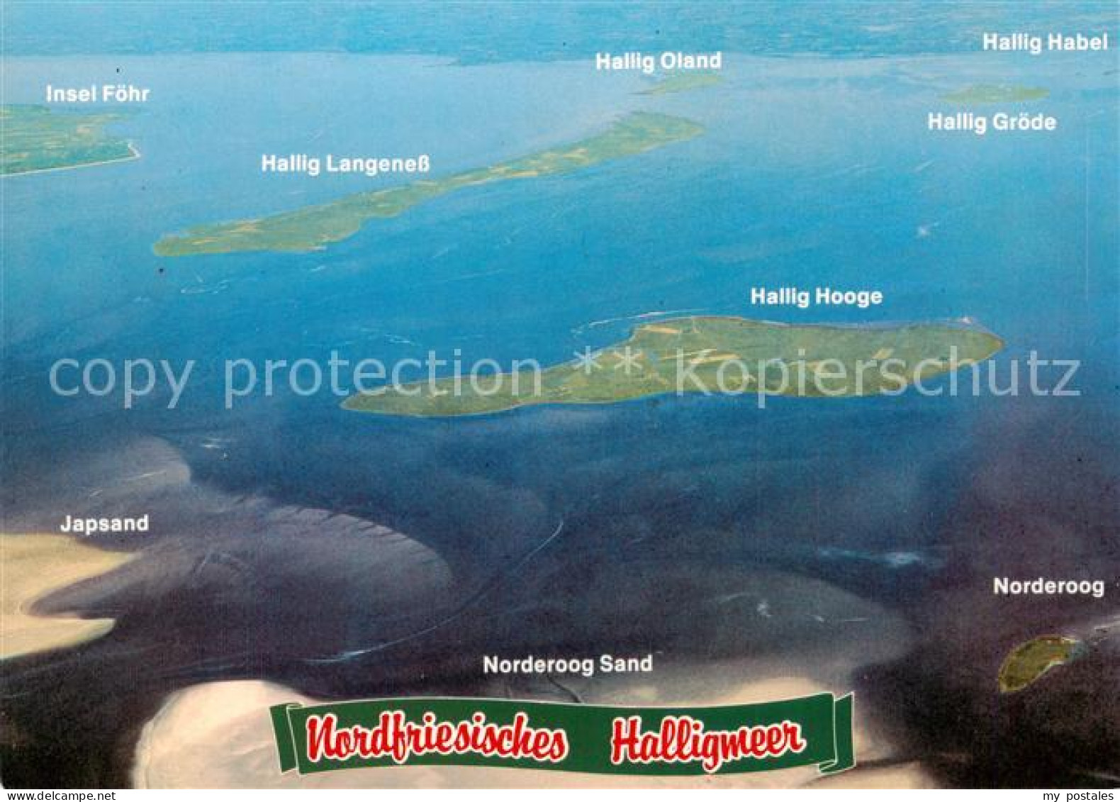 Nordfriesland Nordfriesisches Halligmeer mit den Halligen Fliegeraufnahme